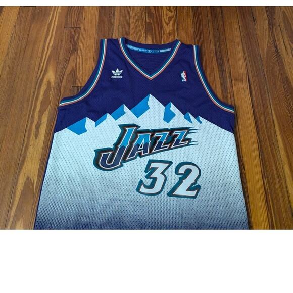 Adidas Utah Jazz Karl Malone Soul Swingman Jersey Mens Large - Picture 3 of 9